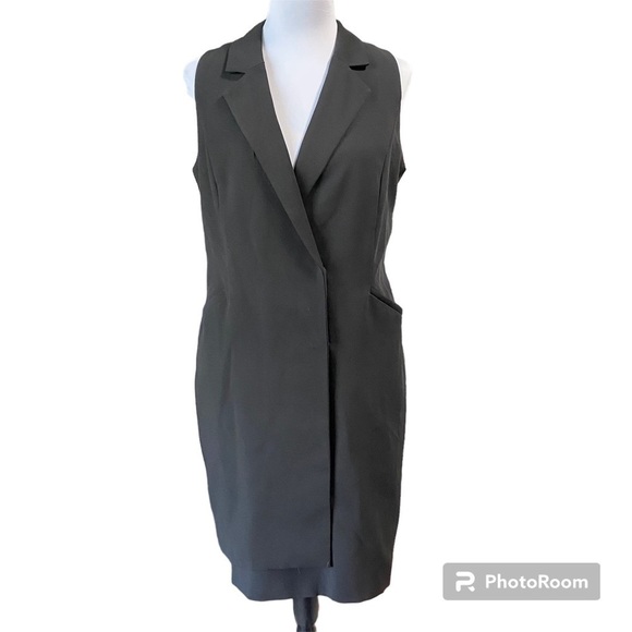 GIANNI Bini Stephanie black dress sleeveless NWT size large - Picture 4 of 14